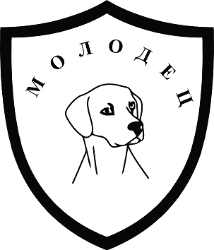 Molodyets t-shirts dog logo